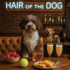 Hair of the Dog Lagotto Romagnol 015 Ruff & Ready Funny Canine Art neon lights, bacon-woven flair, and egg murals