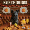 Hair of the Dog Mudi 004 Ruff & Ready Funny Canine Art neon lights, bacon-woven flair, and egg murals