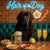 Hair of the Dog Newfoundland 011 Ruff & Ready Funny Canine Art neon lights, bacon-woven flair, and egg murals