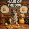 Sunrise Snout shines with Norwegian Elkhound 011 under neon lights, bacon-woven flair, and egg murals. Ruff, ready, ridiculously fun dog art on metal!