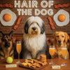 Hair of the Dog Old English Sheepdog 004 Ruff & Ready Funny Canine Art neon lights, bacon-woven flair, and egg murals
