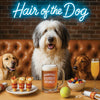 Hair of the Dog Old English Sheepdog 005 Ruff & Ready Funny Canine Art neon lights, bacon-woven flair, and egg murals