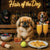 Hair of the Dog Pekingese 007 Ruff & Ready Funny Canine Art neon lights, bacon-woven flair, and egg murals
