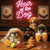 Hair of the Dog Pekingese 017 Ruff & Ready Funny Canine Art neon lights, bacon-woven flair, and egg murals