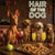 Hair of the Dog Pharaoh Hound 003 Ruff & Ready Funny Canine Art neon lights, bacon-woven flair, and egg murals
