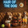 Hair of the Dog Pit Bull 011 Ruff & Ready Funny Canine Art neon lights, bacon-woven flair, and egg murals