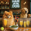 Hair of the Dog Pomeranian 003 Ruff & Ready Funny Canine Art neon lights, bacon-woven flair, and egg murals