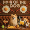 Hair of the Dog Pomeranian 004 Ruff & Ready Funny Canine Art neon lights, bacon-woven flair, and egg murals