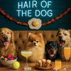 Hair of the Dog Pomeranian 005 Ruff & Ready Funny Canine Art neon lights, bacon-woven flair, and egg murals