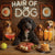 Hair of the Dog Portuguese Water Dog 005 Ruff & Ready Funny Canine Art neon lights, bacon-woven flair, and egg murals