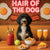 Hair of the Dog Portuguese Water Dog 011 Ruff & Ready Funny Canine Art neon lights, bacon-woven flair, and egg murals