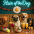 Hair of the Dog Pug 003 Ruff & Ready Funny Canine Art neon lights, bacon-woven flair, and egg murals