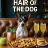 Hair of the Dog Rat Terrier 006 Ruff & Ready Funny Canine Art neon lights, bacon-woven flair, and egg murals