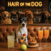 Hair of the Dog Rat Terrier 012 Ruff & Ready Funny Canine Art neon lights, bacon-woven flair, and egg murals