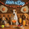 Hair of the Dog Russell Terrier 016 Ruff & Ready Funny Canine Art neon lights, bacon-woven flair, and egg murals