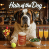 Hair of the Dog Saint Bernard 003 Ruff & Ready Funny Canine Art neon lights, bacon-woven flair, and egg murals