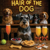 Hair of the Dog Schnauzer 003 Ruff & Ready Funny Canine Art neon lights, bacon-woven flair, and egg murals