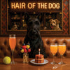 Hair of the Dog Scottish Terrier 009 Ruff & Ready Funny Canine Art neon lights, bacon-woven flair, and egg murals