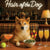 Hair of the Dog Shiba Inu 005 Ruff & Ready Funny Canine Art neon lights, bacon-woven flair, and egg murals