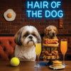 Hair of the Dog Shih Tzu 003 Ruff & Ready Funny Canine Art neon lights, bacon-woven flair, and egg murals