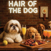 Hair of the Dog Shih Tzu 009 Ruff & Ready Funny Canine Art neon lights, bacon-woven flair, and egg murals