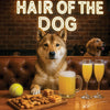 Hair of the Dog Shikoku 004 Ruff & Ready Funny Canine Art neon lights, bacon-woven flair, and egg murals