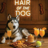 Hair of the Dog Siberian Husky 008 Ruff & Ready Funny Canine Art neon lights, bacon-woven flair, and egg murals