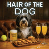 Hair of the Dog Tibetan Terrier 003 Ruff & Ready Funny Canine Art neon lights, bacon-woven flair, and egg murals