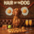 Hair of the Dog Vizsla 011 Ruff & Ready Funny Canine Art neon lights, bacon-woven flair, and egg murals