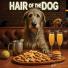 Hair of the Dog Wolfhound 005 Ruff & Ready Funny Canine Art neon lights, bacon-woven flair, and egg murals