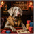 weimaraner wearing a champion medal and vest at a poker table with stacks of chips under a Weim Winners Circle sign