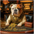 Lucky Legs Larry American Bulldog Casino Lounge Scene Metal Art Print