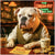 Neon Night Napper American Bulldog Neon Lounge Scene Metal Art Print