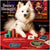 Snowy Showgirl American Eskimo dog at casino poker table with cards and chips on ChromaLuxe Metal Print
