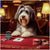 Blackjack Beard Bearded Collie Dog at Poker Table in Casino Scene