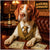 Brittany dog in elegant attire at blackjack table with canine currency