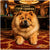 Confident Chow Chow dog ruling the casino floor with fluffy charm