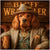 Cocker Spaniel in western poker outfit with hat and vest dog artwork metal print