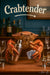 Playful crab bartender mixing drinks and playing cards metal print wall art