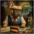 French Bulldog playing poker with cigar and canine-themed treats in vintage-style artwork