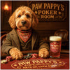 Golden Doodle playing poker at Paw Pappy’s Poker Room metal print