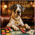 Great Dane wearing a gold KING K9 chain seated at a casino poker table with colorful chips, paw-print currency, and a "Gilded Great Dane" sign behind.