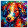Colorful Poodle portrait in modern art style, perfect for home decor.