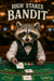 High Stakes Bandit II raccoon blackjack dealer metal print artwork