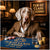 weimaraner in suit at blue-felt casino table with yellow chip stacks and Pawtini glass under a Fur-st Class Casino sign