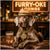 weimaraner wearing a fedora and gold chain at a bar holding a glass of Sniffin’ Spirits under a neon Furry-oke Lounge sign