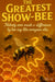 Humorous bee art titled The Greatest Show-Bee with inspirational bee quote on honeycomb background
