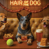 Hair of the Dog Australian Cattle Dog 003 Ruff & Ready Funny Canine Art neon lights, bacon-woven flair, and egg murals