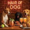Hair of the Dog Basenji 008 Ruff & Ready Funny Canine Art neon lights, bacon-woven flair, and egg murals