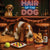 Hair of the Dog Basset Hound 005 Ruff & Ready Funny Canine Art neon lights, bacon-woven flair, and egg murals